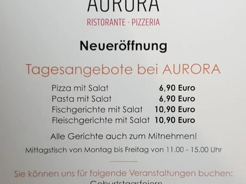 menu 0 of Aurora im Grünen Kranz