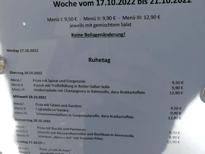 menu 2 of Aurora im Grünen Kranz