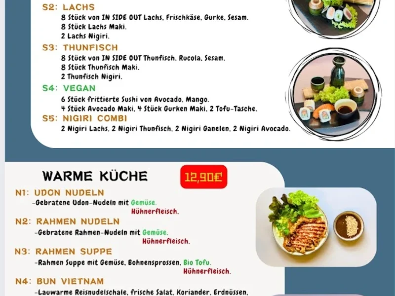 menu 1 of Hitomy Japanisches Restaurant