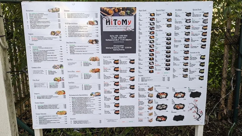 menu 2 of Hitomy Japanisches Restaurant