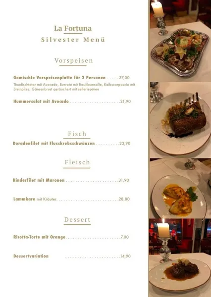 menu 0 of La Fortuna