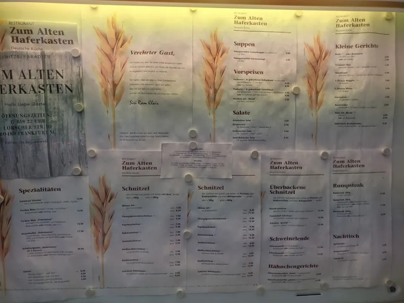 menu 2 of Zum Alten Haferkasten