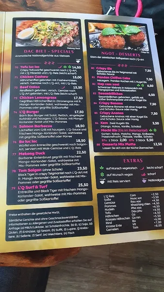 menu 1 of L'Quán Barmbek
