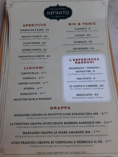 menu 1 of L'Antica Pizzeria da Michele Hamburg