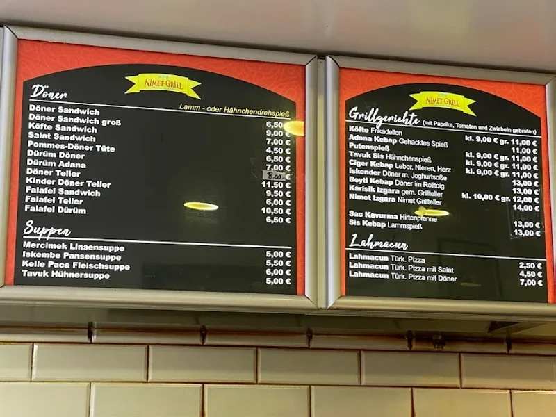 menu 0 of NIMET GRILL, Köln-Kalk