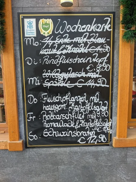 menu 0 of Naumann's Hüttnwirt
