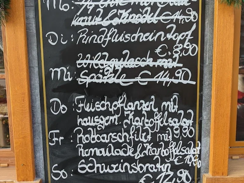 menu 0 of Naumann's Hüttnwirt