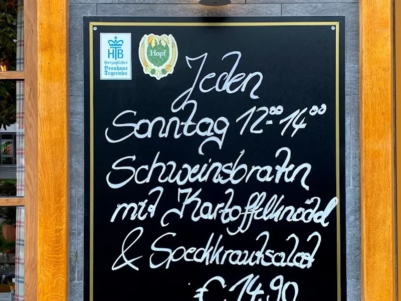 menu 2 of Naumann's Hüttnwirt