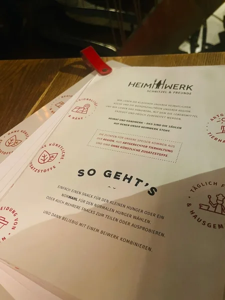 menu 1 of HeimWerk Glockenbachviertel