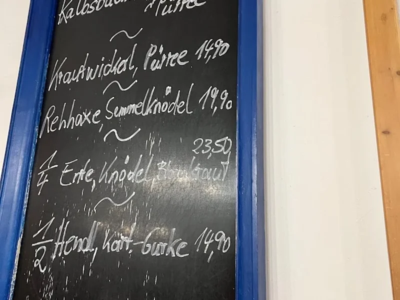 menu 1 of Beim Sedlmayr