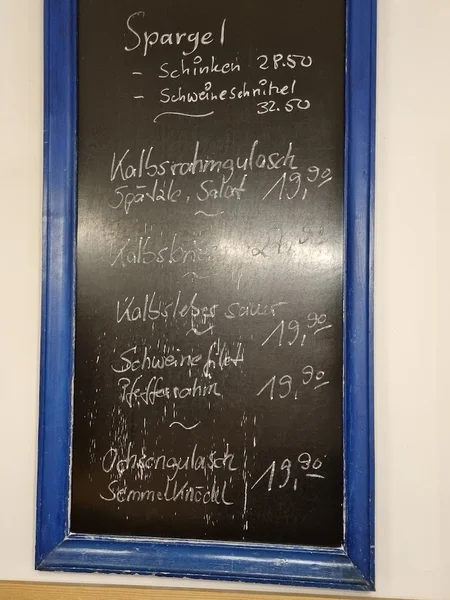 menu 2 of Beim Sedlmayr