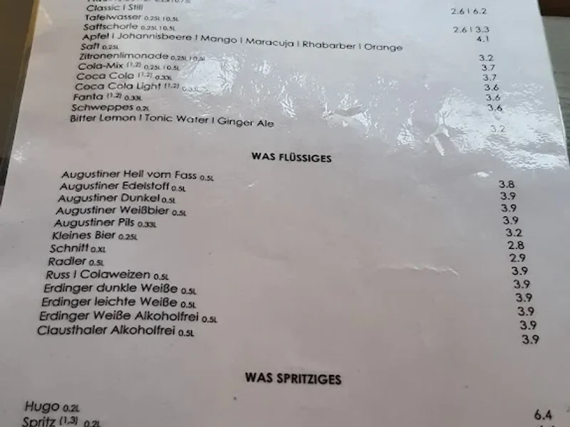 menu 2 of Wirtshaus Maximilian