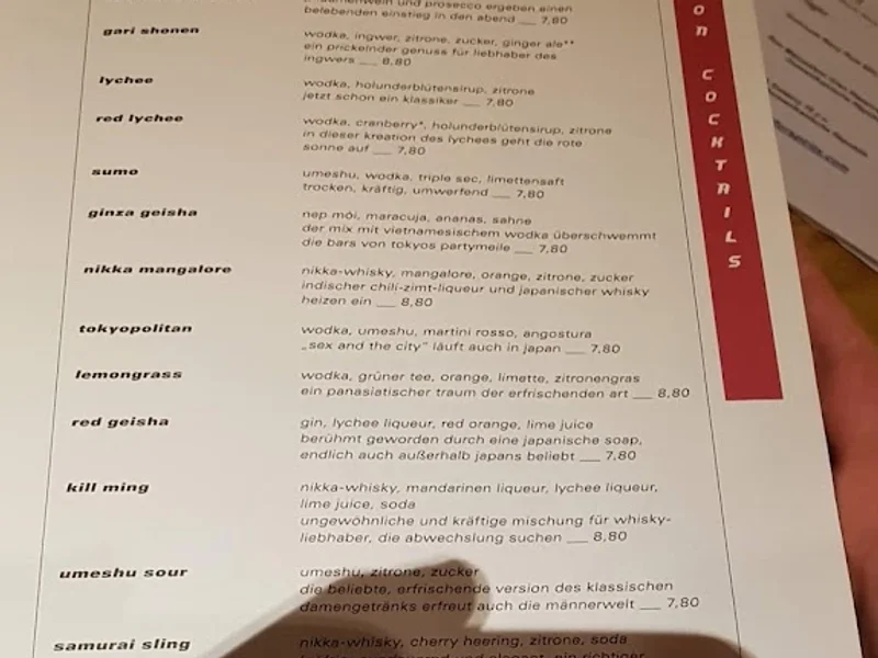 menu 2 of Sushi & Soul