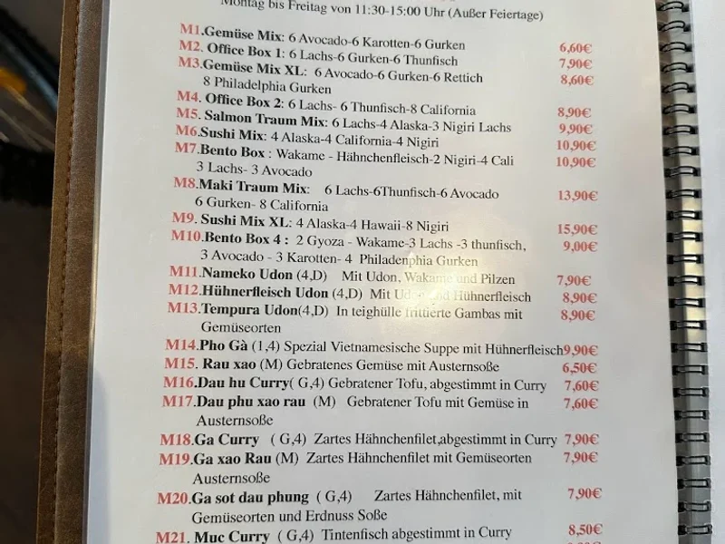 menu 2 of EDO SUSHI&FRESH JUICE