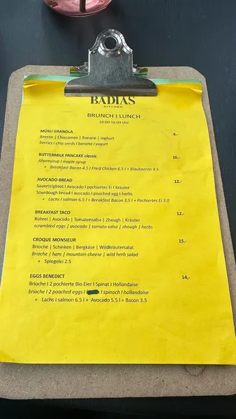 menu 0 of Schirn Café Bar Restaurant