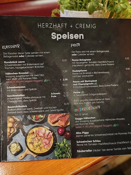 menu 1 of Schweinske Farmsen