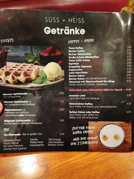 menu 2 of Schweinske Farmsen