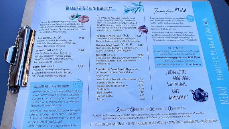 menu 0 of Sweet & Hygge Café