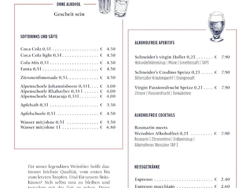 menu 2 of Schneider Bräuhaus Berg am Laim