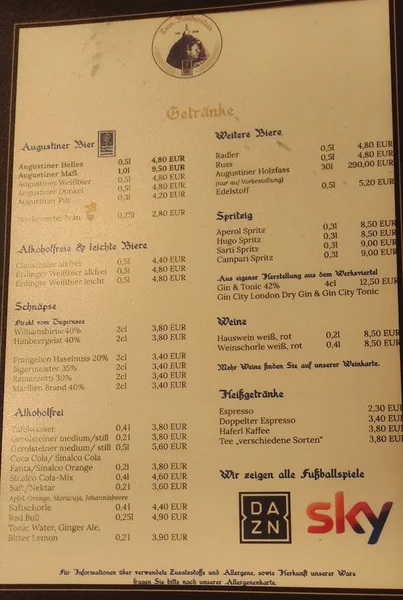 menu 0 of Zum Riederstein