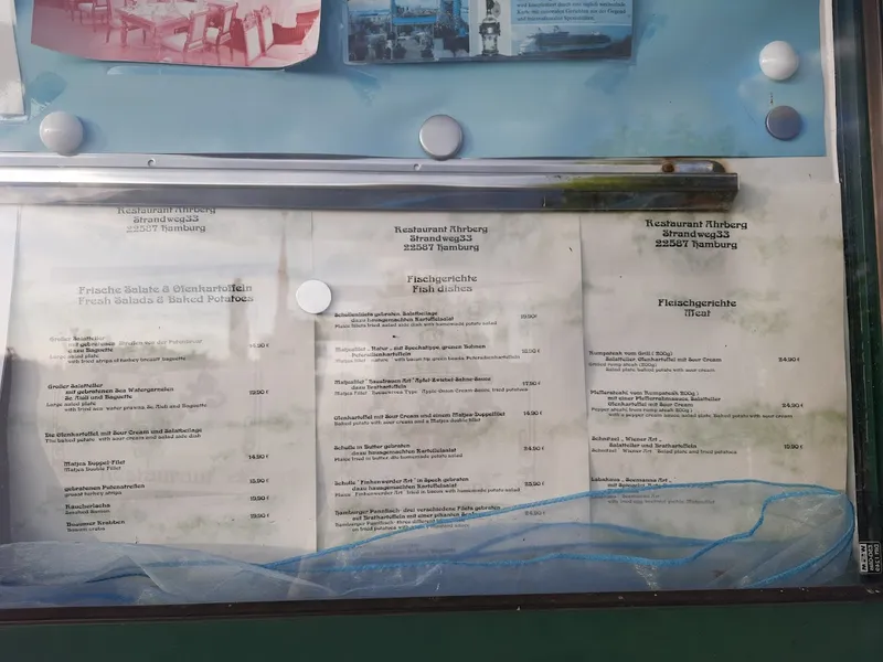 menu 0 of Restaurant Ahrberg