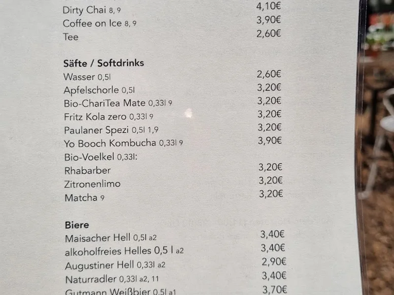 menu 2 of Gans Woanders