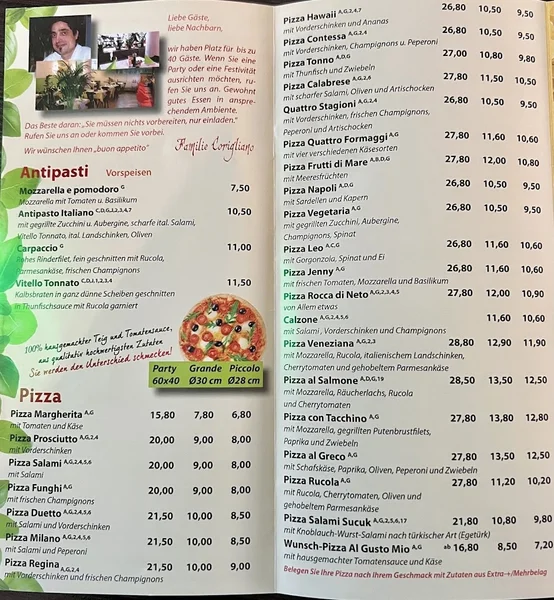 menu 0 of Pizzeria Da Toto