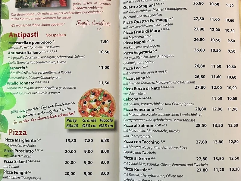 menu 0 of Pizzeria Da Toto