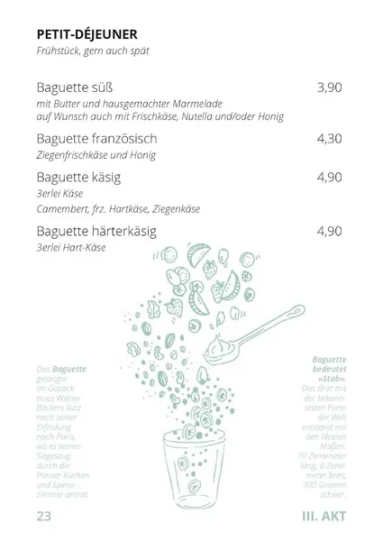 menu 0 of Café LIVRES