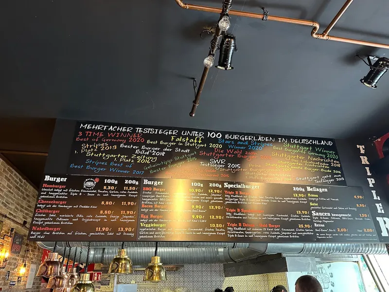 menu 0 of Triple B - Beef Burger Brothers