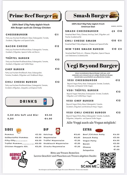 menu 0 of Burgermeister Royal