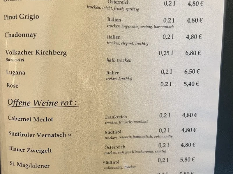 menu 0 of Schlösselgarten