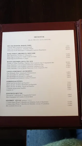 menu 1 of Café Leonar