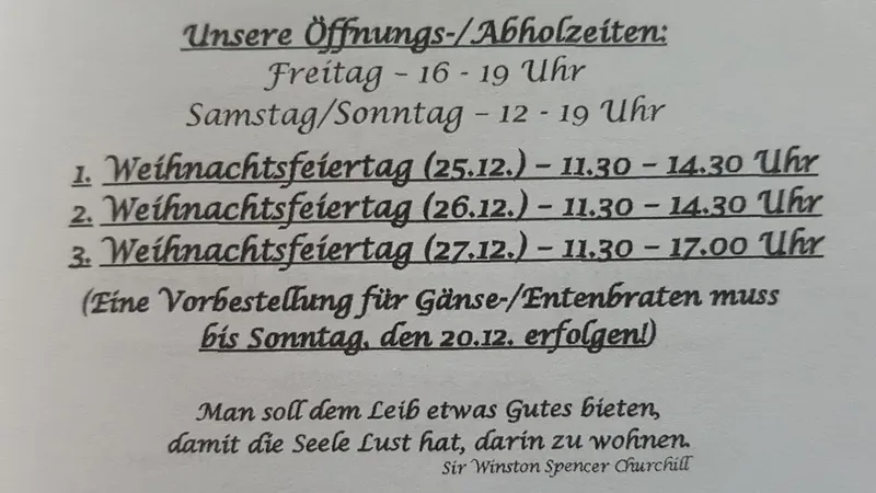 menu 0 of Gaststätte Waldluft