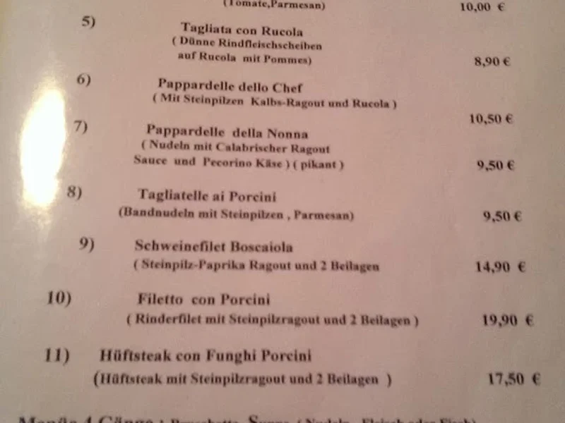 menu 2 of Ristorante Pizzeria Don Camillo