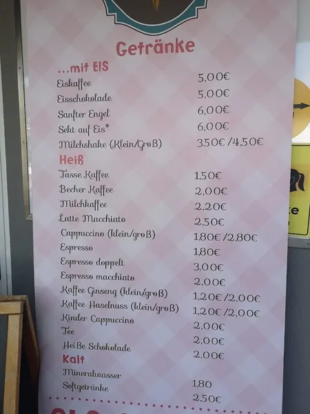 menu 0 of Eiscafé Arktis