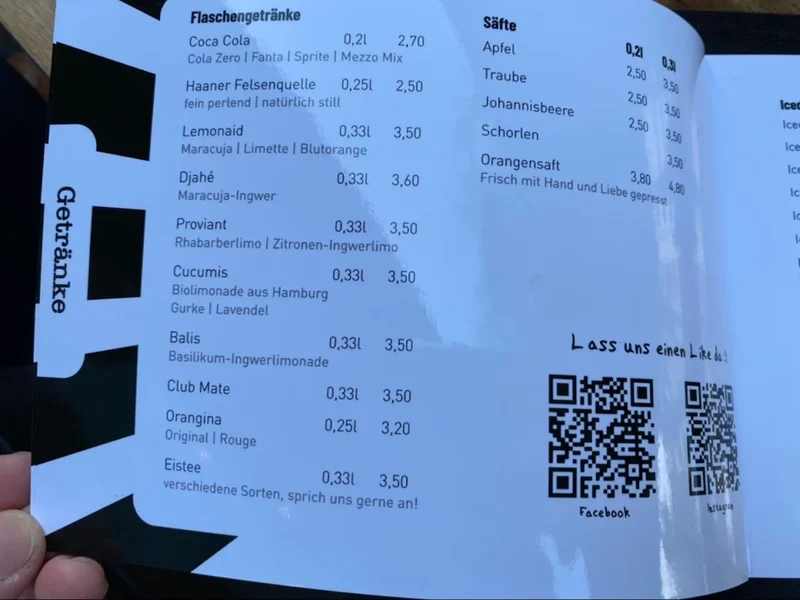 menu 0 of Leuchte Kaffeebar