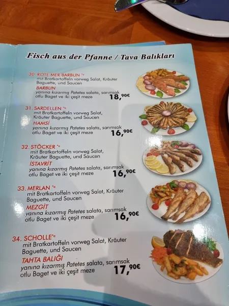 menu 0 of Orkinus Fisch-Grill-Haus