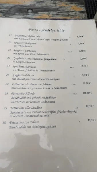 menu 1 of Trattoria Remo's