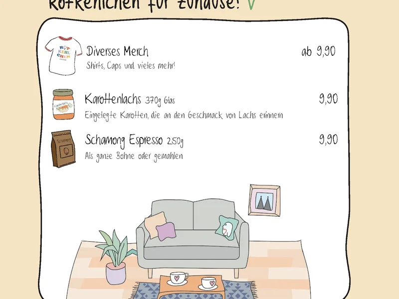 menu 1 of Café Rotkehlchen (Kalk)