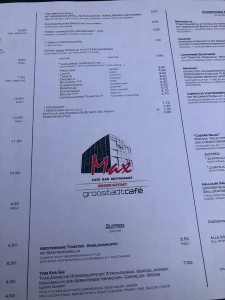 menu 1 of Max Altstadt