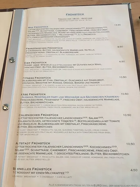 menu 2 of Max Altstadt