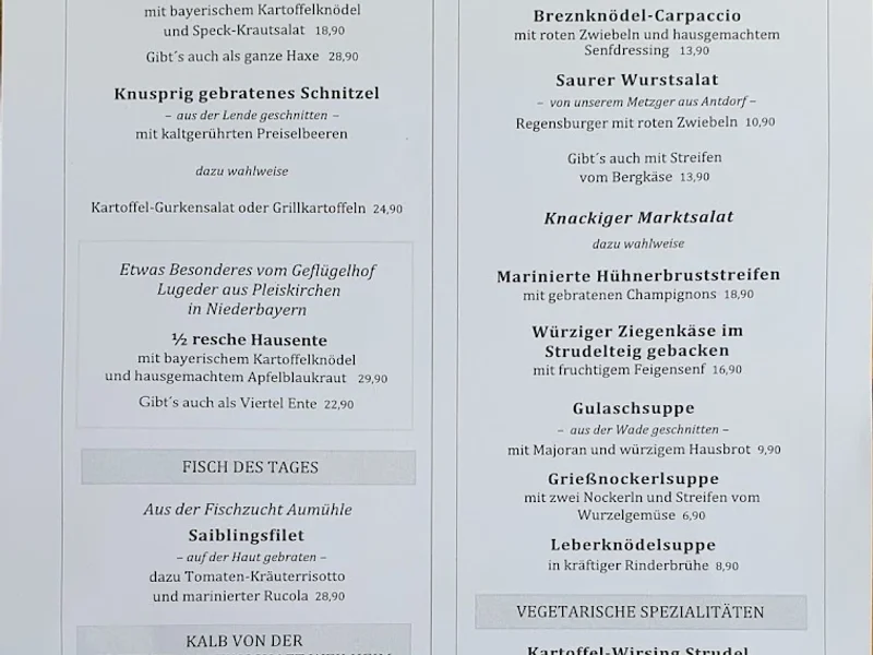 menu 0 of Der Pschorr