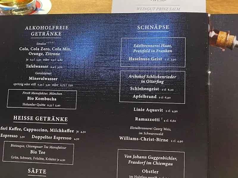 menu 1 of Der Pschorr