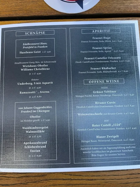 menu 2 of Der Pschorr