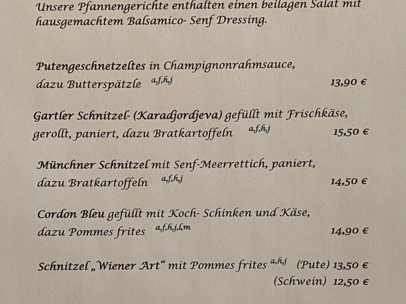 menu 0 of Zur Gartler Hütte