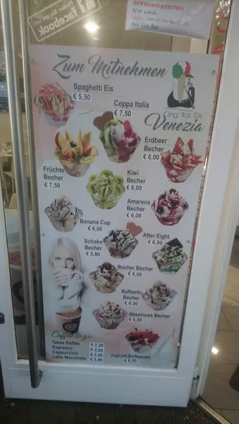 menu 1 of Eiscafé Venezia | Eisdiele Schnelsen | Eis in Schnelsen