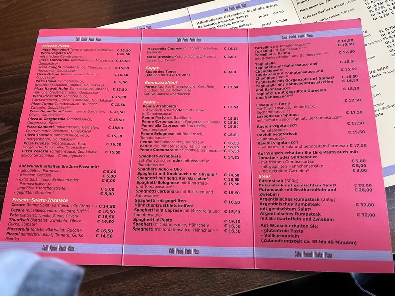 menu 1 of piccoli pasti