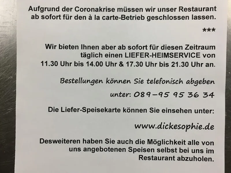 menu 2 of Dicke Sophie