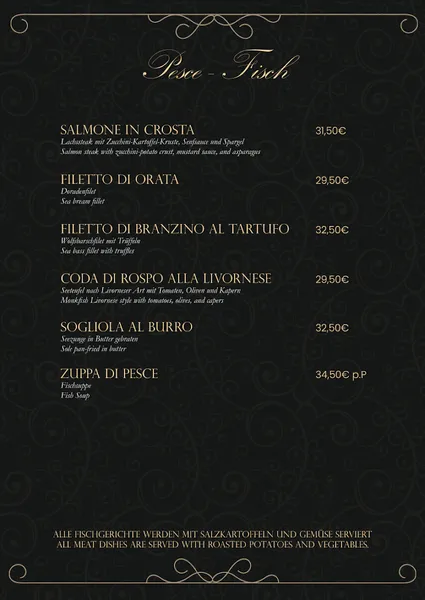 menu 1 of Azzurro - La Cucina Italiana